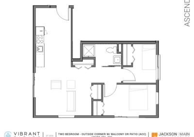 Two Bedroom-Outside Corner