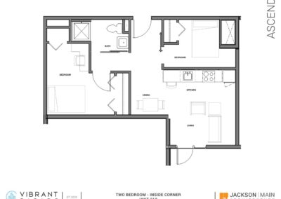 Two Bedroom-Inside Corner